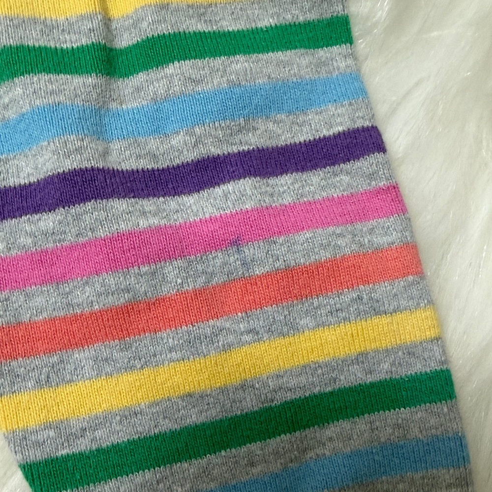 Hanna Andersson Rainbow Stripe Organic Cotton Pajama 2 Piece Set - Picture 6 of 8